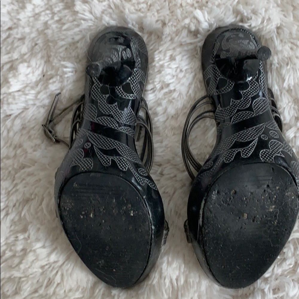 Gun metal sandals - Picture 4 of 5